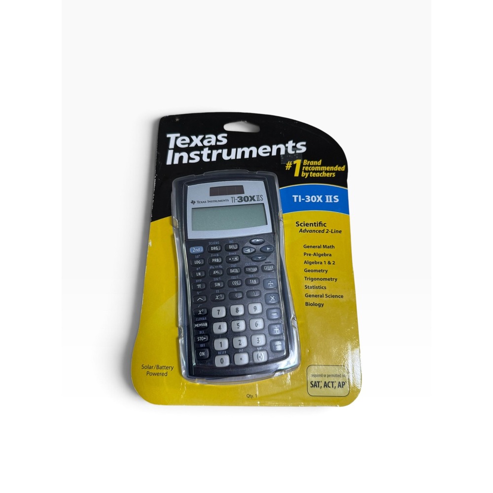 Texas Instruments TI-30X IIS Scientific Calculator 2-Line Display Black New